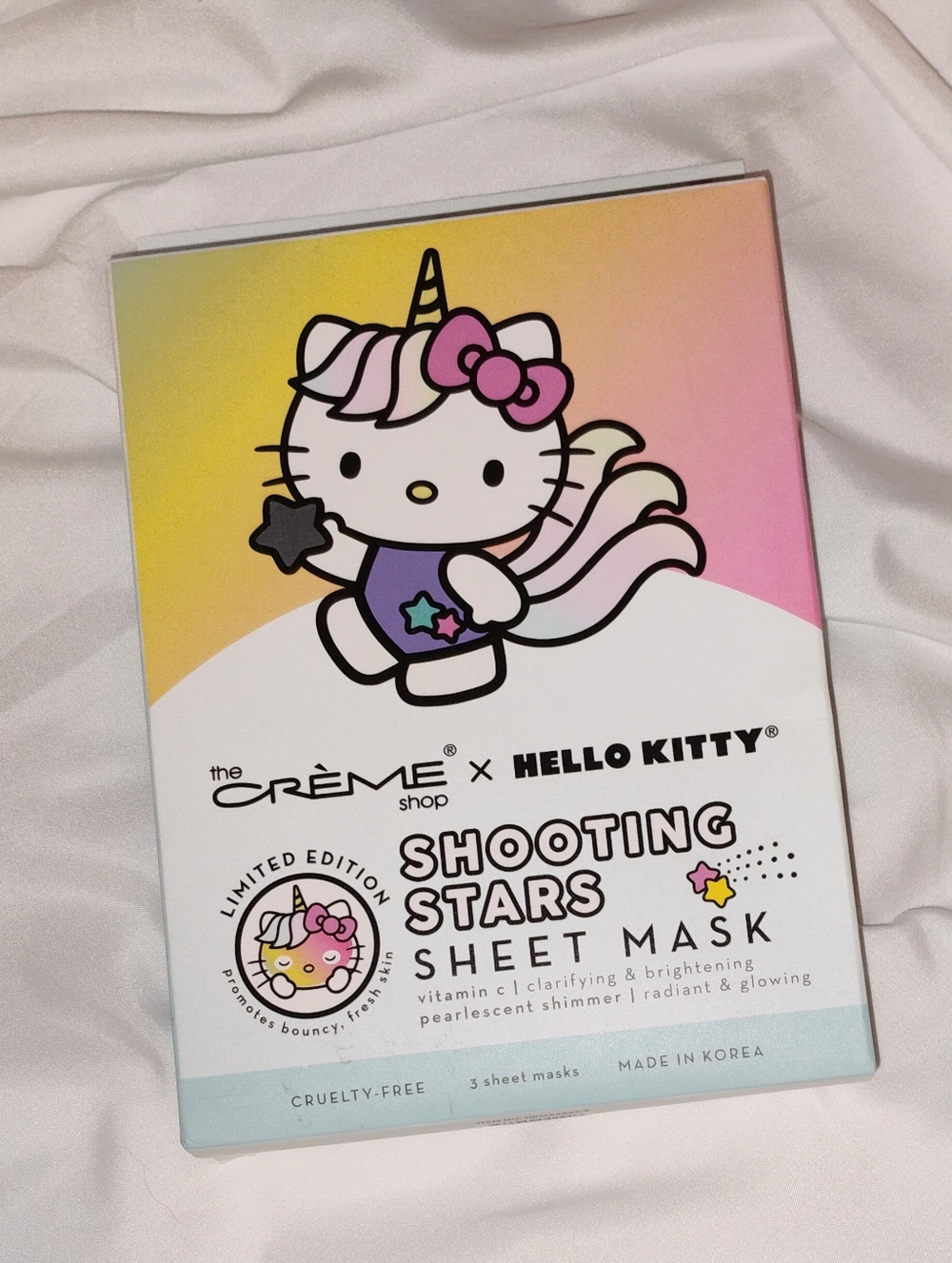 The Crème Shop x Hello Kitty Shooting Stars Sheet Mask — Pink & Pastel
